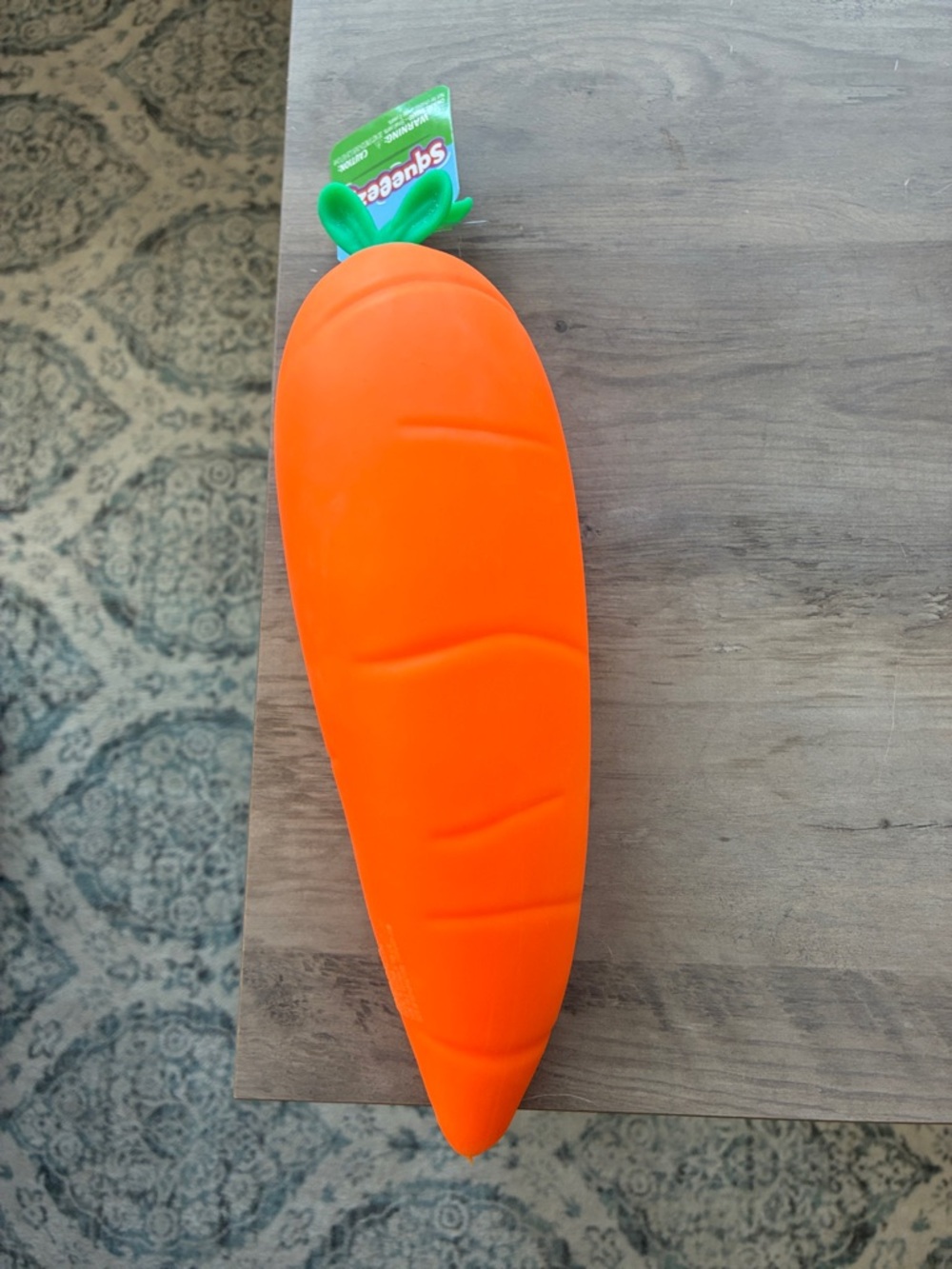 Orange carrot slow rising stress ball (very hard to find btw)
